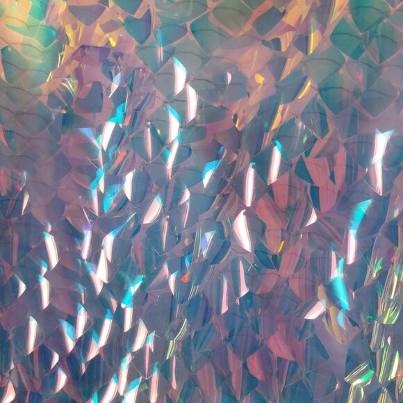 Lulu’s Iridescent Sequin Camisole Crop Top NWT Pastel Festival Party - Picture 5 of 10